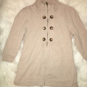 Banana Republic Zip-Up Button Sweater